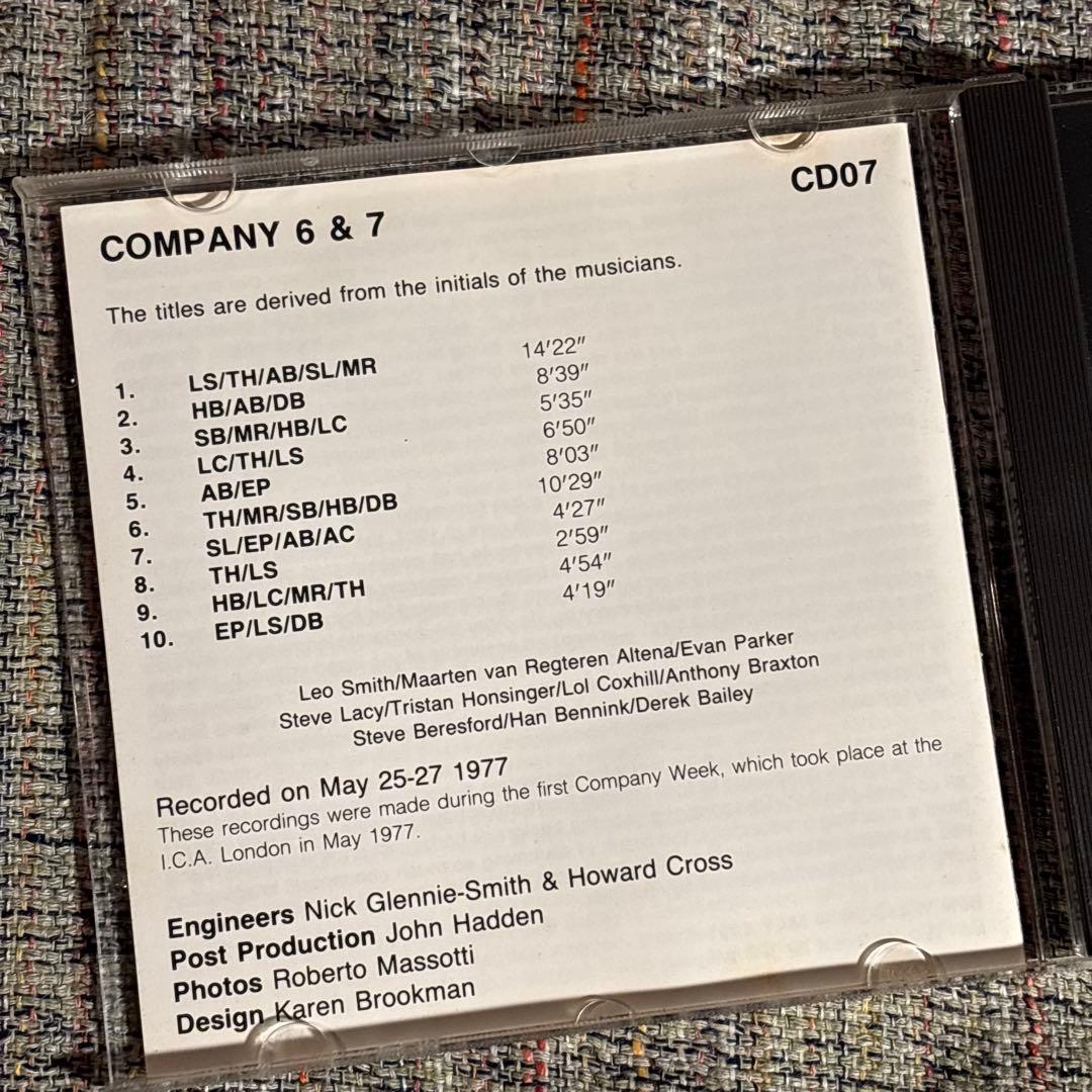 洋楽 COMPANY 6 & 7 Incus Derk Bailey