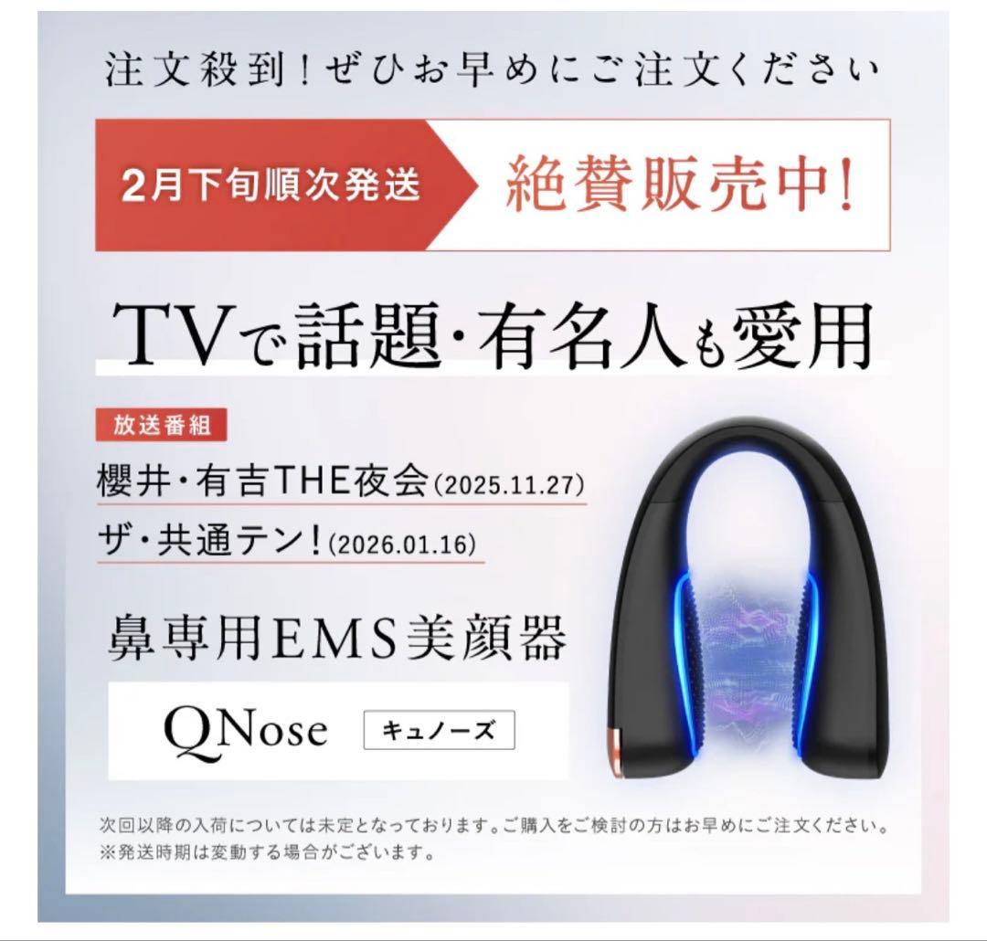 NIPLUX Q Nose EMS 美顔器