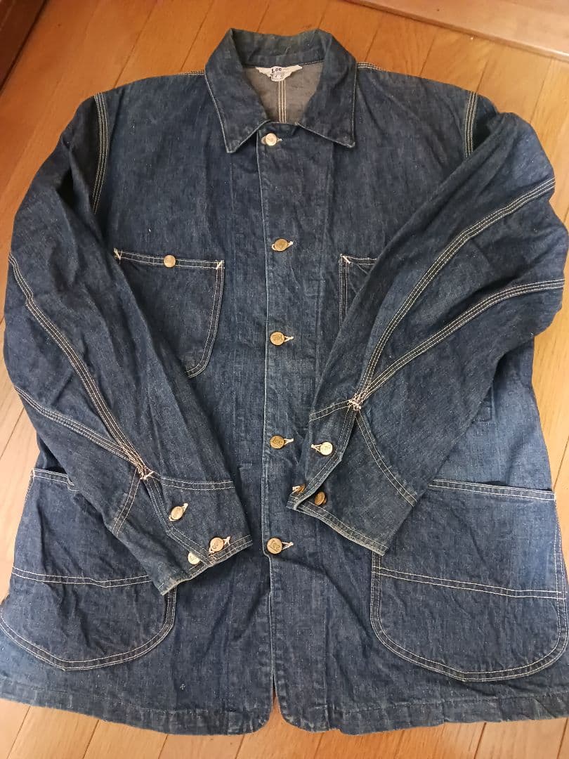 50s 極上 濃紺 Lee 91-J カバーオール 三角タグ ロングL