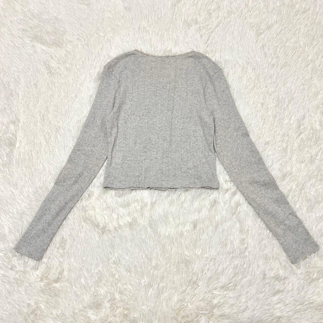 ✨極美品✨ SEA シー EYELET RIBBED CARDIGAN