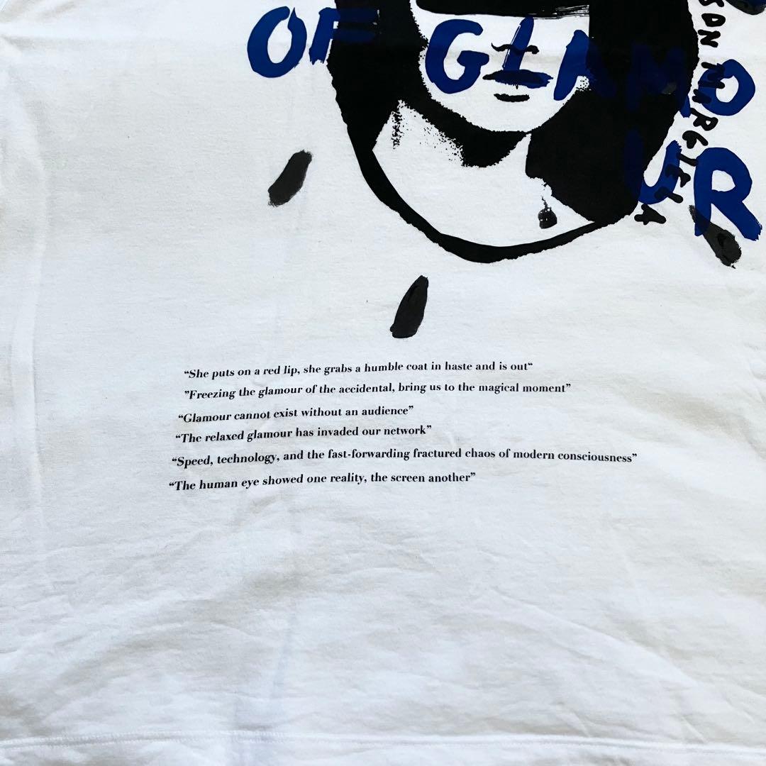 メゾンマルジェラ QUEEN BIG プリントTシャツ ホワイト コットン S