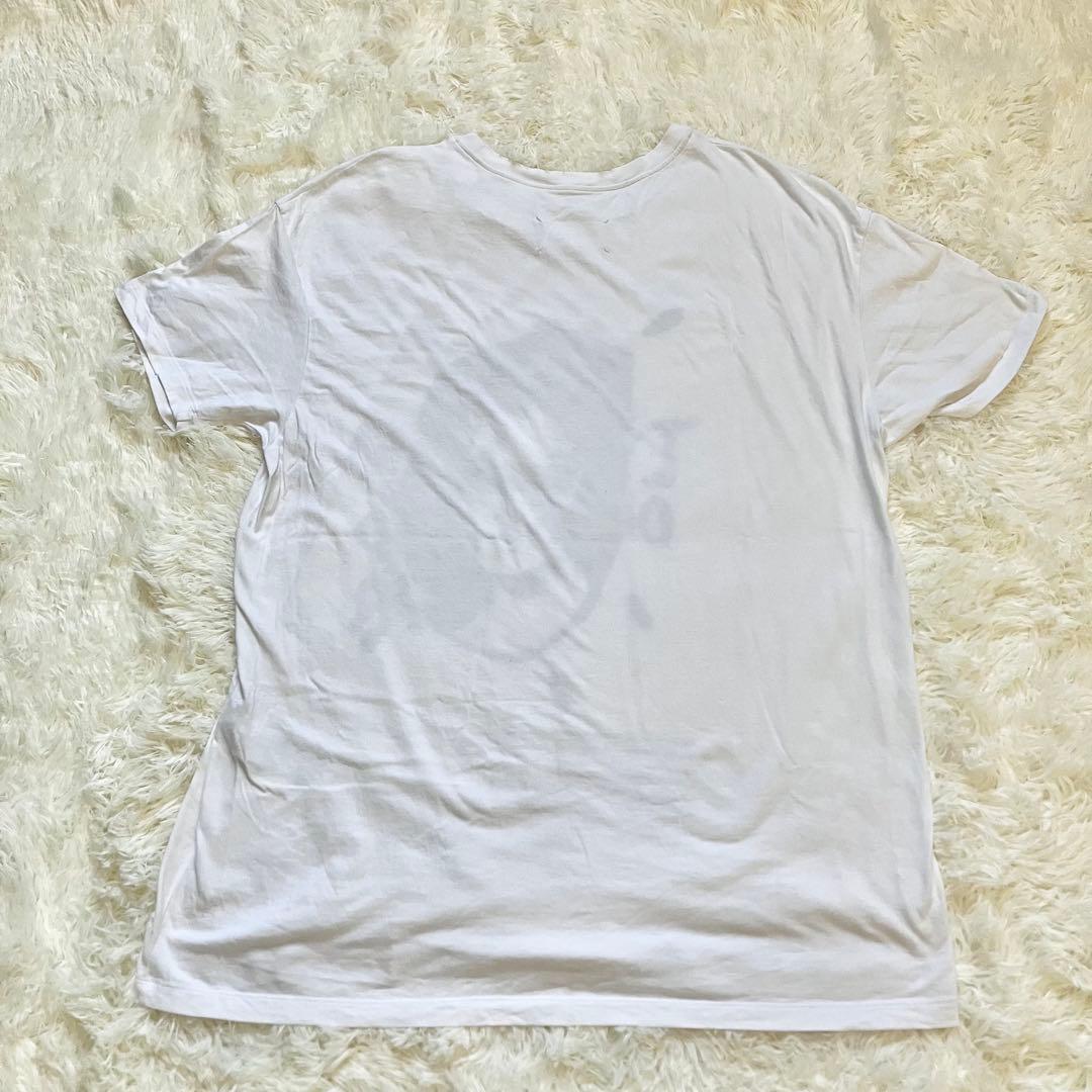 メゾンマルジェラ QUEEN BIG プリントTシャツ ホワイト コットン S