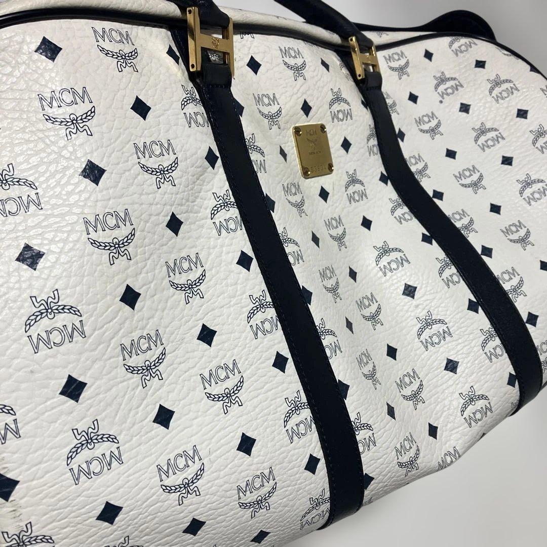 MCM エムシーエム ヴィセトス 総柄 大容量 ボストンバッグ