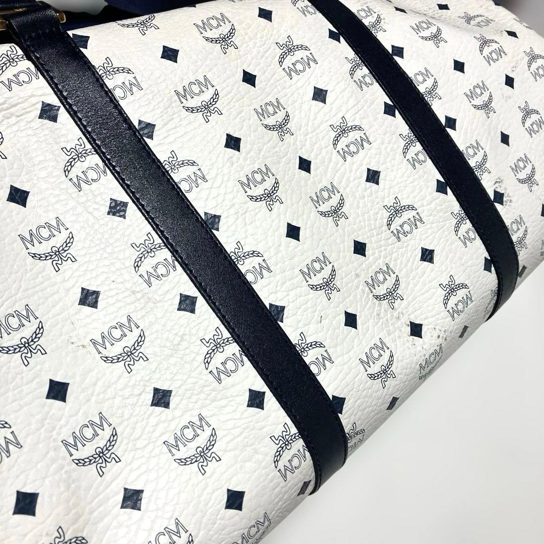 MCM エムシーエム ヴィセトス 総柄 大容量 ボストンバッグ