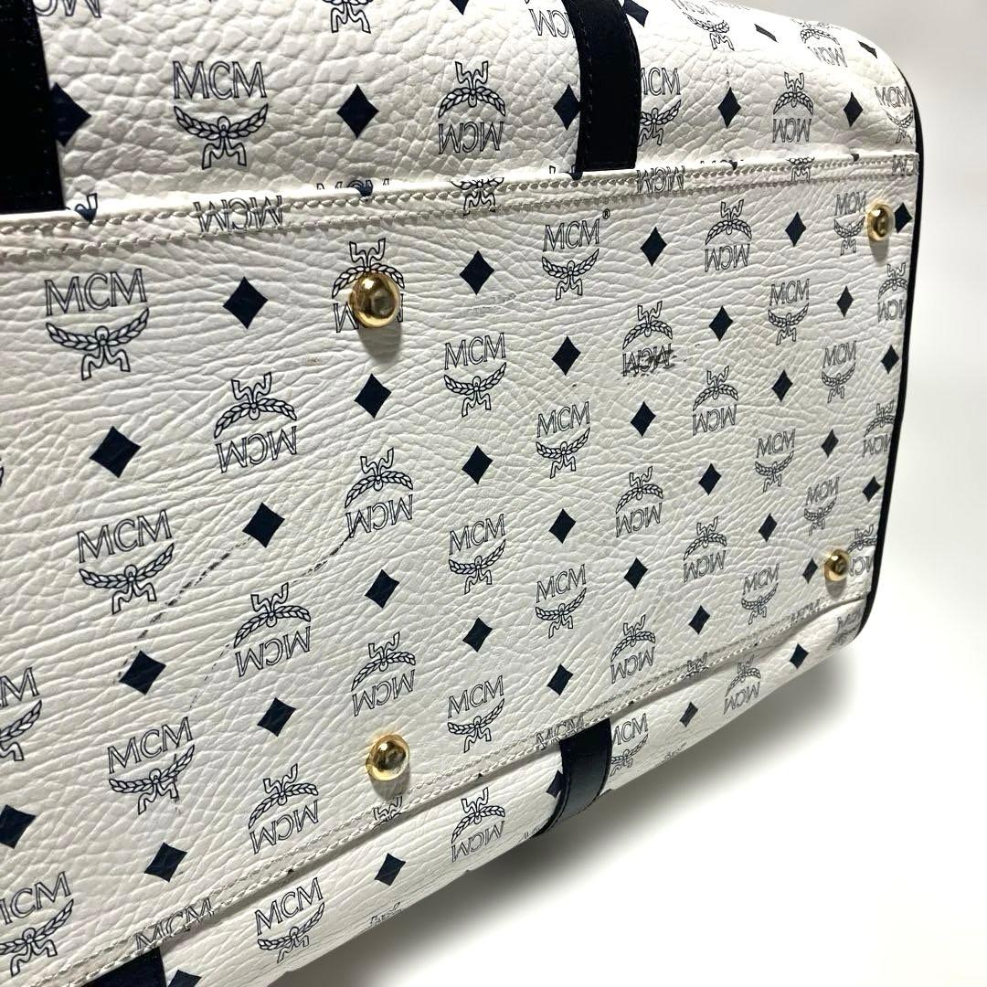 MCM エムシーエム ヴィセトス 総柄 大容量 ボストンバッグ