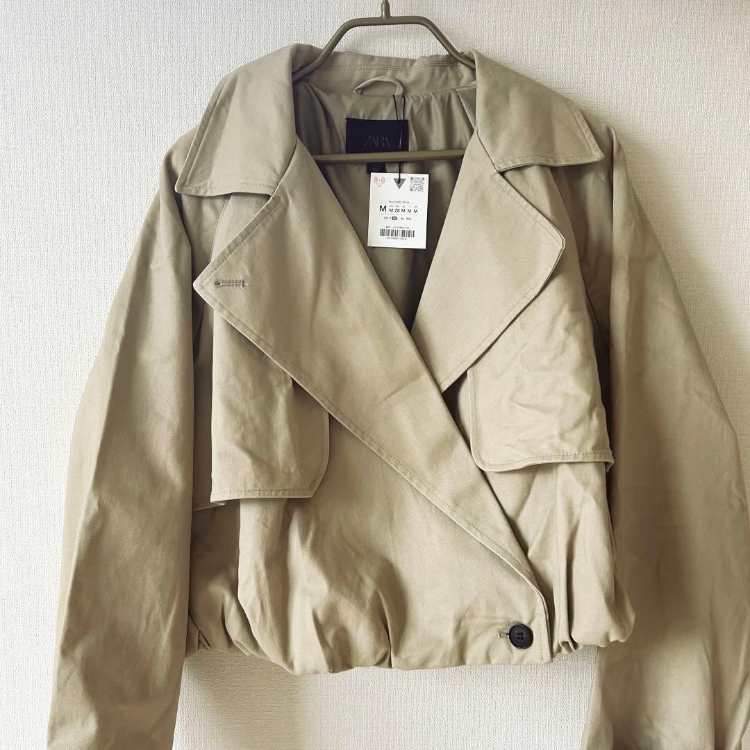 【新品未使用】ZARA バルーントレンチMサイズ