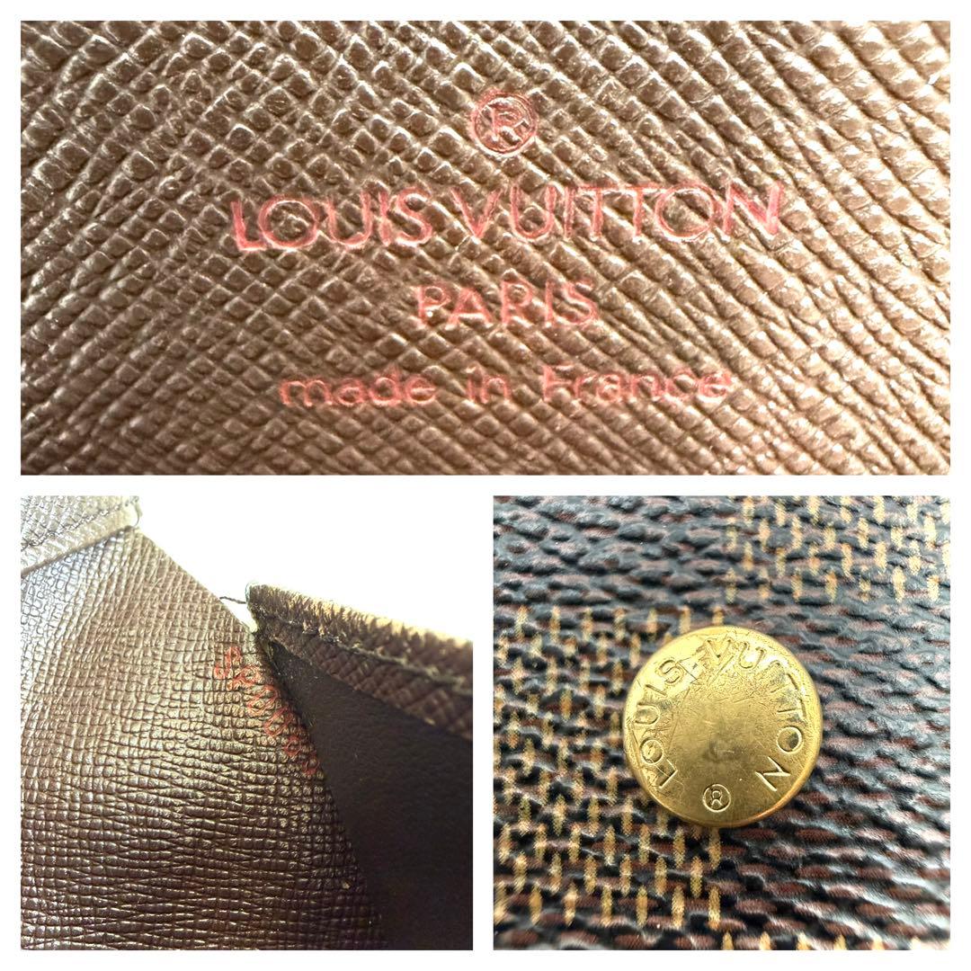 美品　LOUIS VUITTON ダミエ 二つ折り財布　ポルトフォイユ　エリーズ