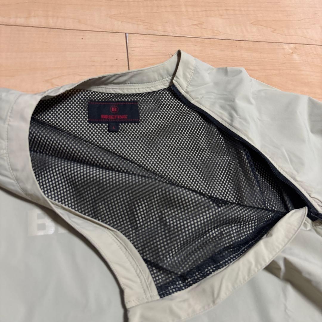 【美品】BRIEFING GOLF WIND PULLOVER L ベージュ