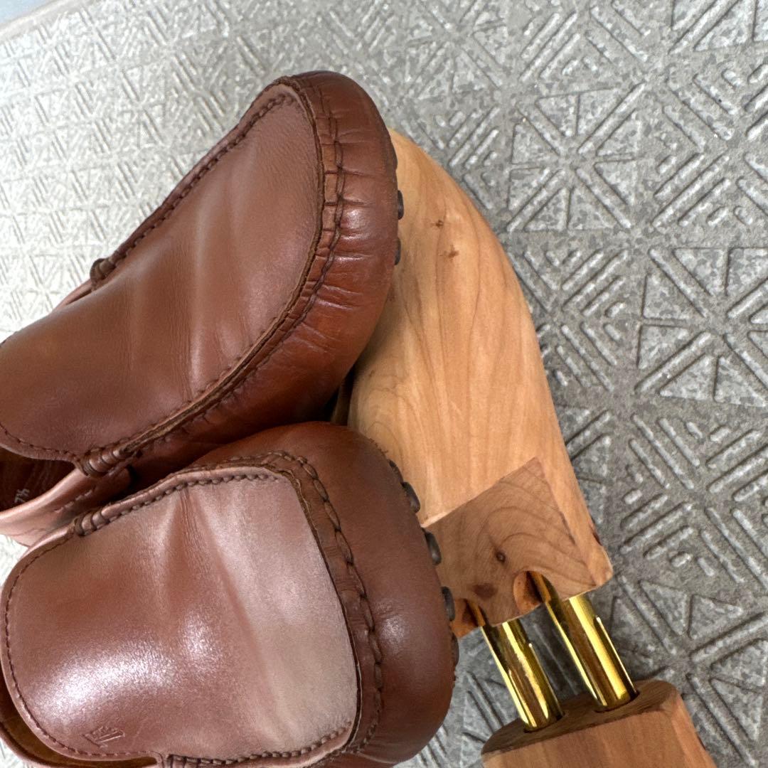 TOD'S ドライビングシューズ ブラウンレザー 7 1/2 26.5cm相当