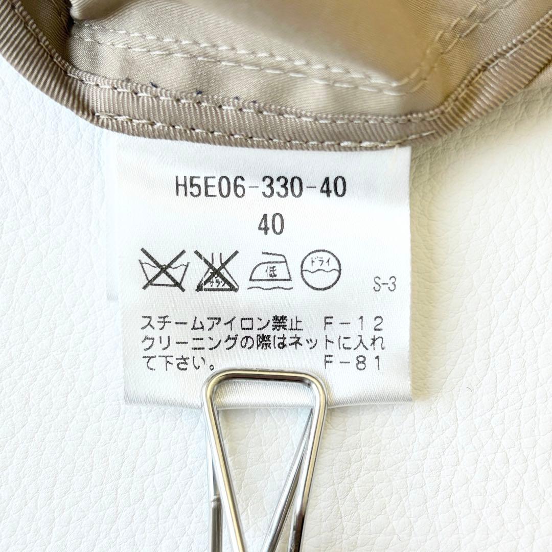 2931yマッキントッシュ ショートトレンチコート チェック　ベージュ　L