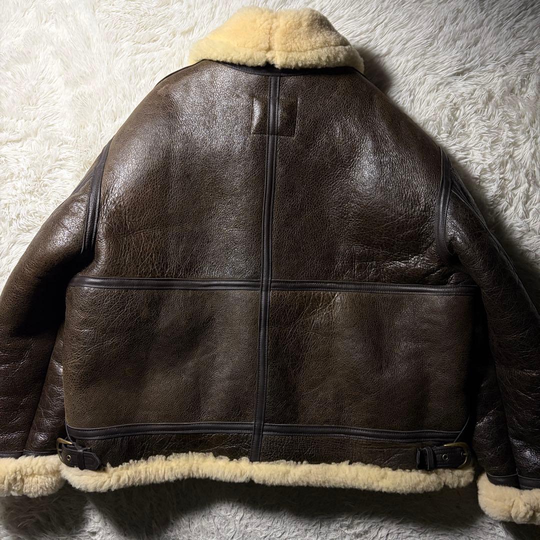S*要様 極美品■schott B-3 フライトジャケット　羊革　ムートン　25