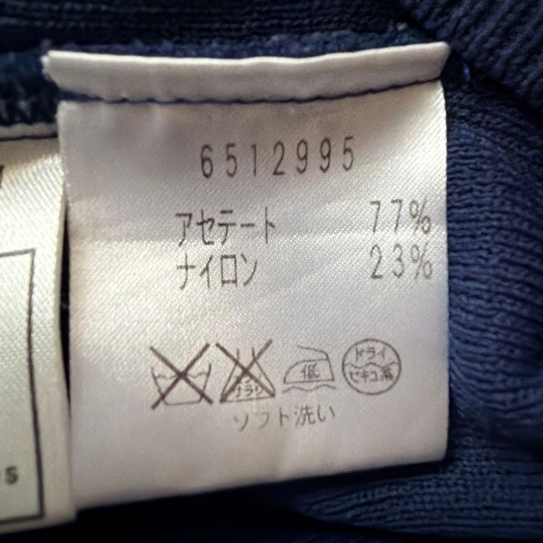 極美品✨Rene ルネ フラワーボタン カーディガン ネイビー 36 上品人気春