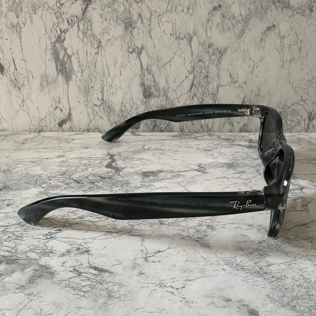 美品 RayBan RB2132-F NEW WAYFARER マーブル