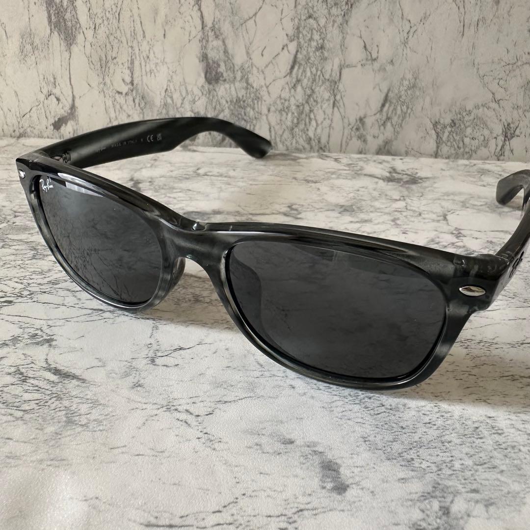 美品 RayBan RB2132-F NEW WAYFARER マーブル