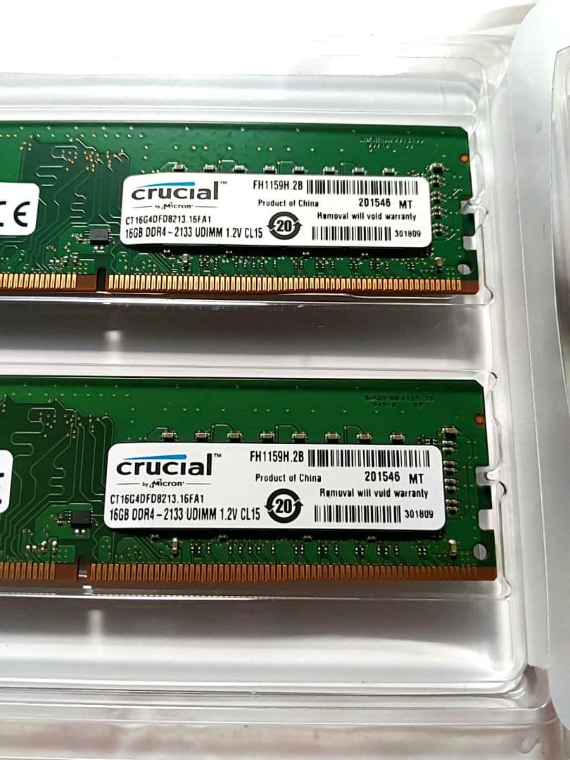 Crucial DDR4 32GB (16GB×2) 2133 デスクトップ