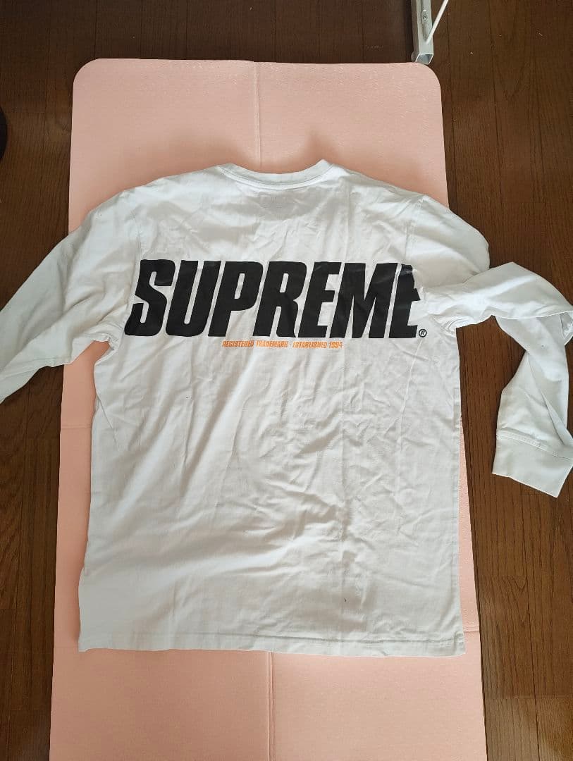 い*た様 Supreme 長袖Tシャツ ホワイト L