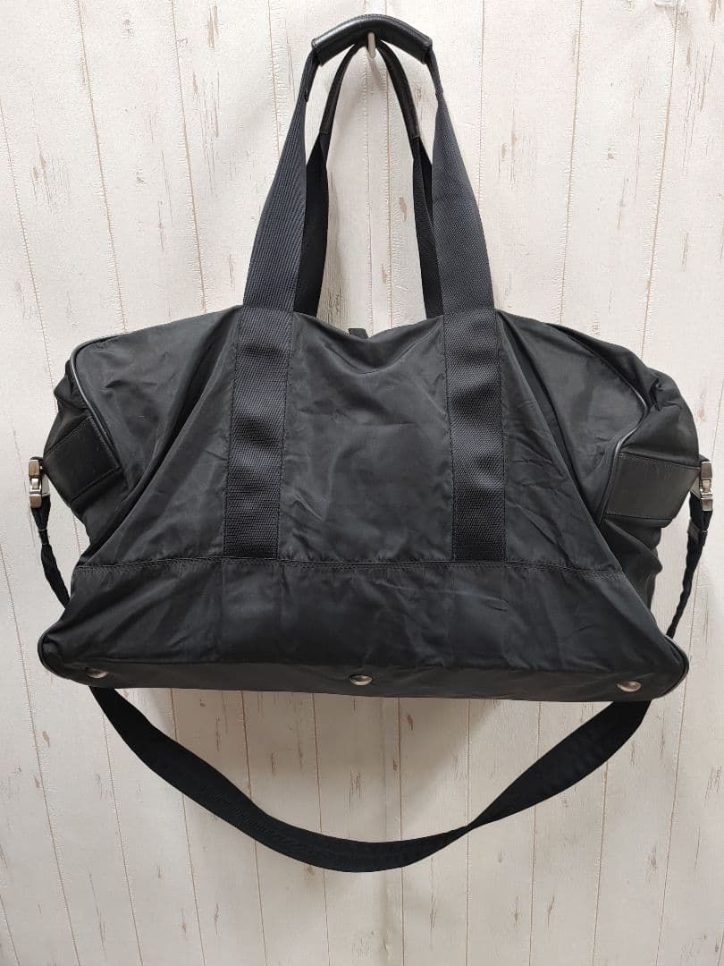 90s 00s PRADA プラダ 2WAY ボストンバッグ ブラック 大容量