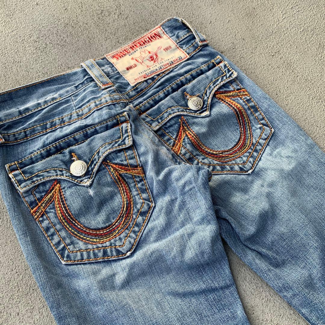 TRUE RELIGION RAINBOW JOEY フレアデニム W28