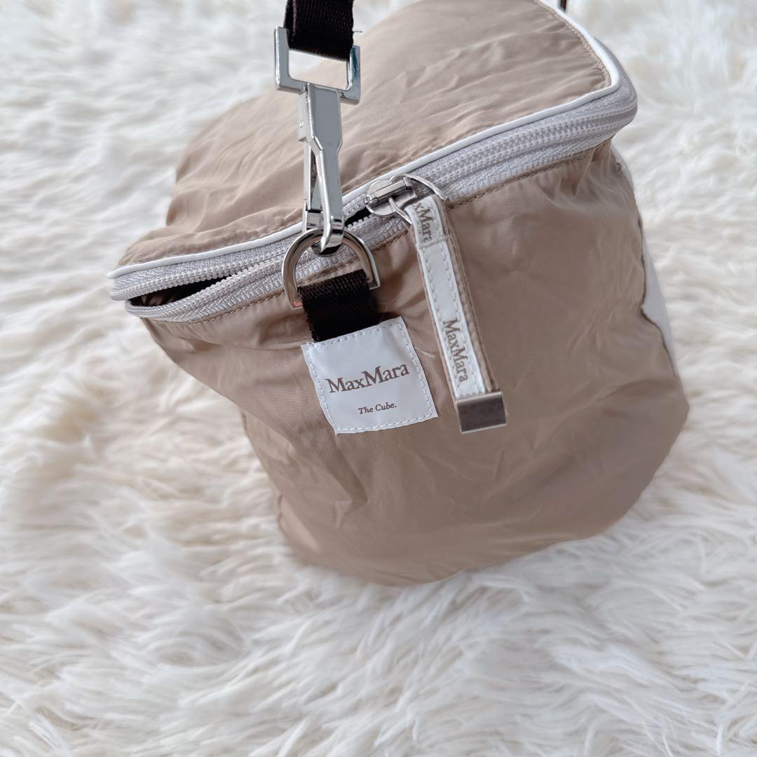 MaxMara　ザキューブ　リバーシブル ナイロン ロングコート　ベージュ　38