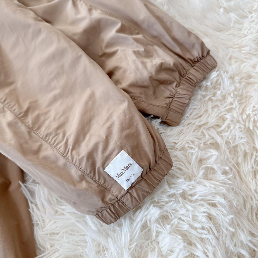 MaxMara　ザキューブ　リバーシブル ナイロン ロングコート　ベージュ　38