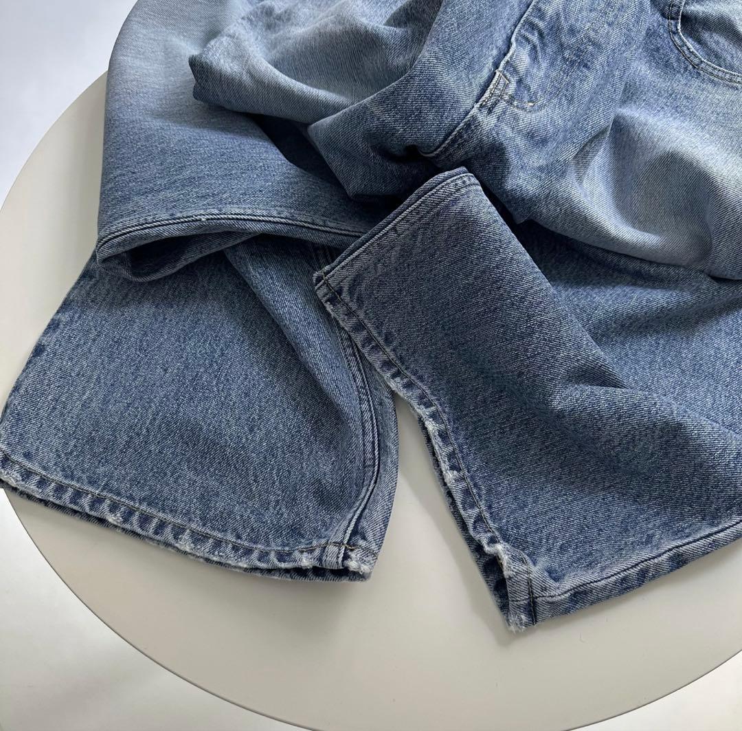 パンツ ok.soon original wide denim blue