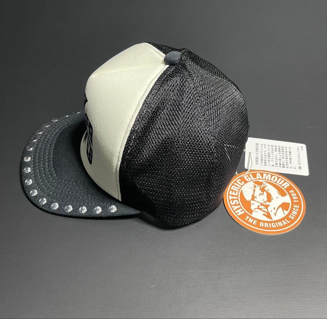 新品◆香椎かてぃ着用同型同色ヒステリックグラマー正規品スタッズメッシュキャップ黒