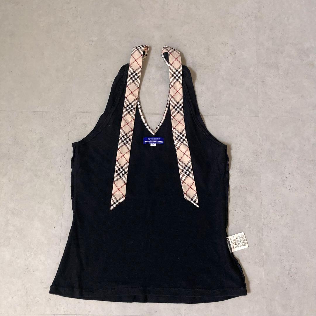 Burberrybluelabel ノバチェックタンクトップ フォルターネック