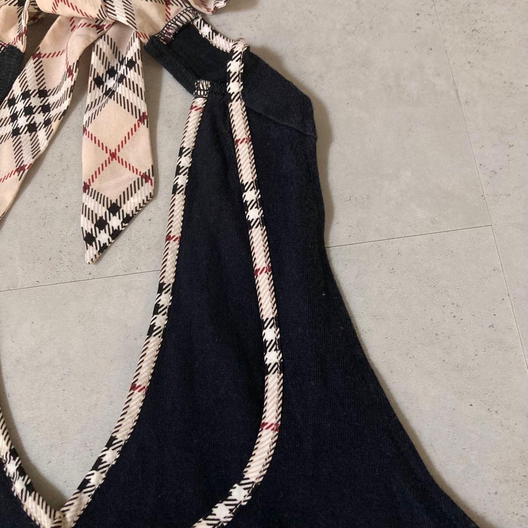 Burberrybluelabel ノバチェックタンクトップ フォルターネック