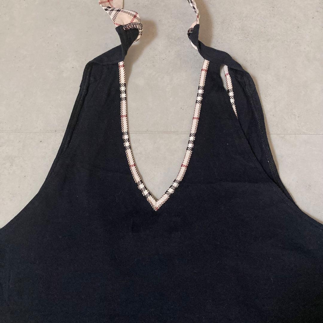 Burberrybluelabel ノバチェックタンクトップ フォルターネック