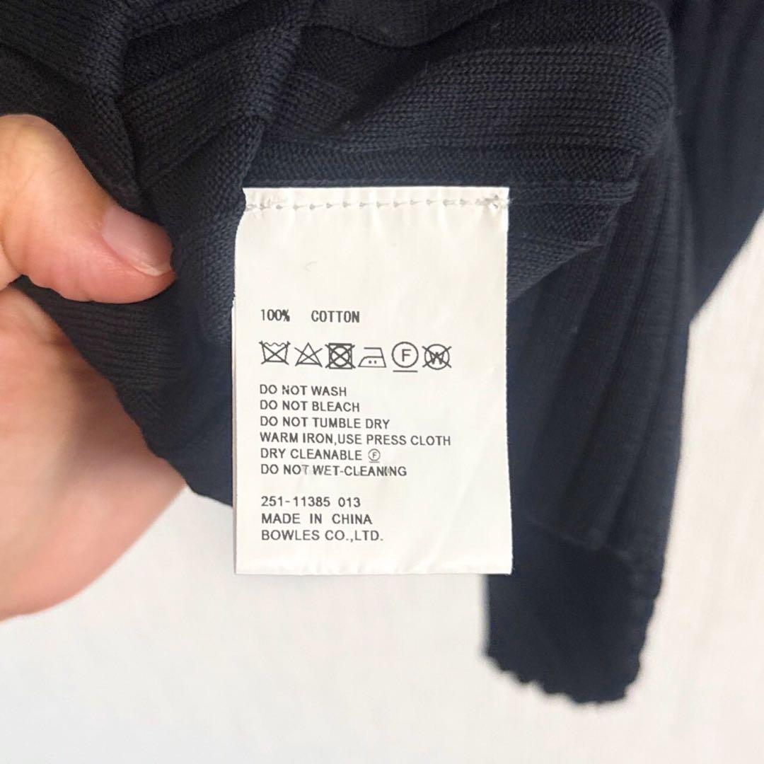 【現行品】 HYKE 25SS WIDE RIBBED POLO SWEATER