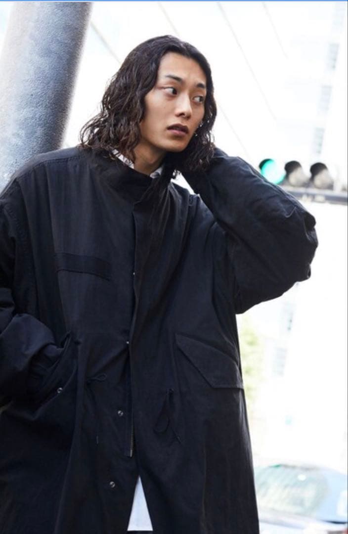 FREAK'S STORE ビッグシルエット M-65モッズコートブラック