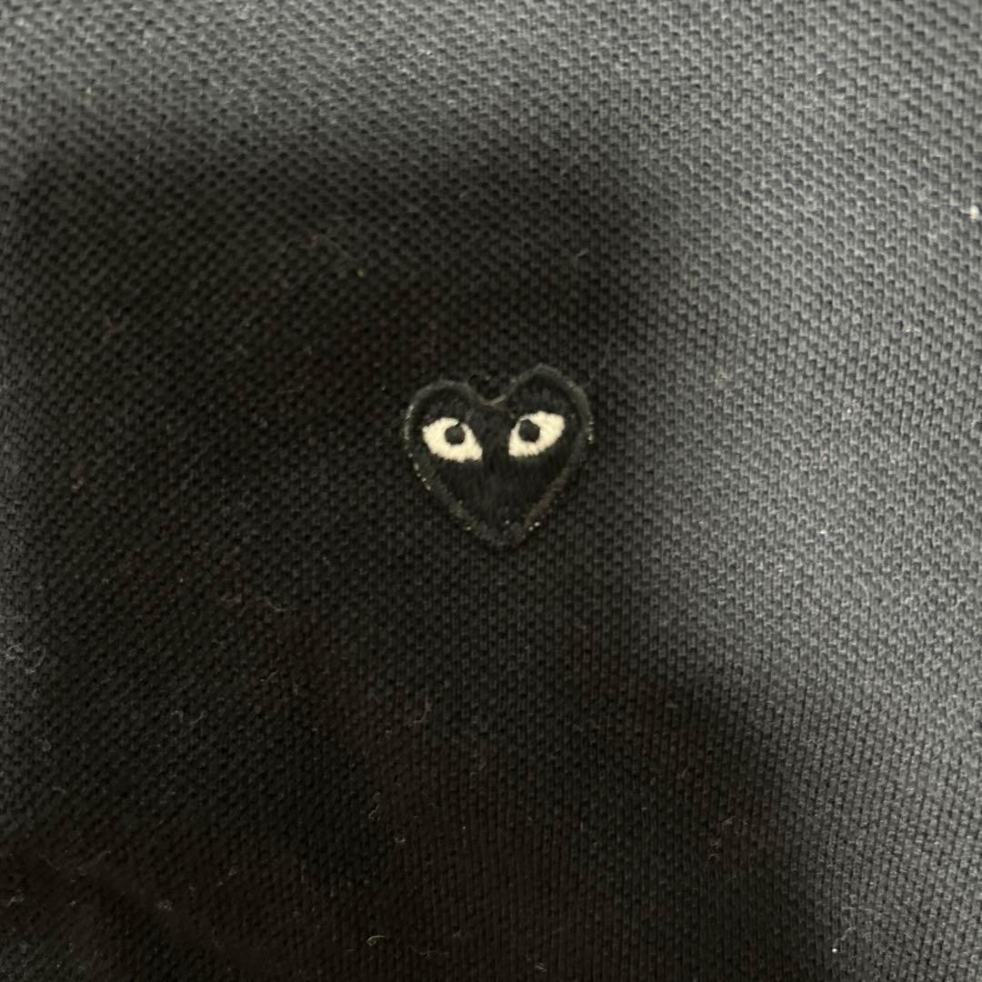 COMME des GARÇONS PLAY ブラック ポロシャツ M 美品