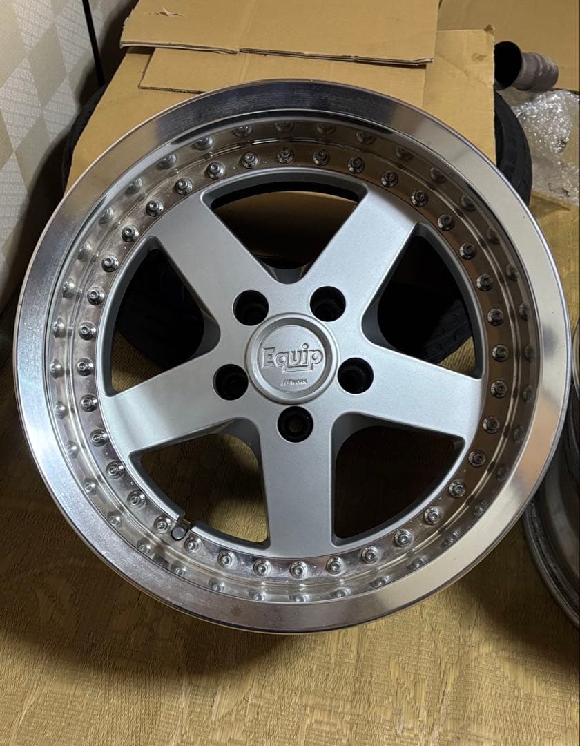 work Equip 16inch 当時もの希少角リム 8J-9 , 9J-9