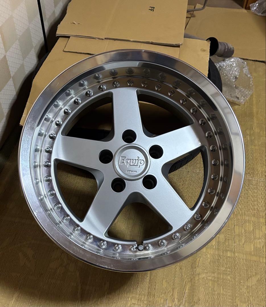 work Equip 16inch 当時もの希少角リム 8J-9 , 9J-9