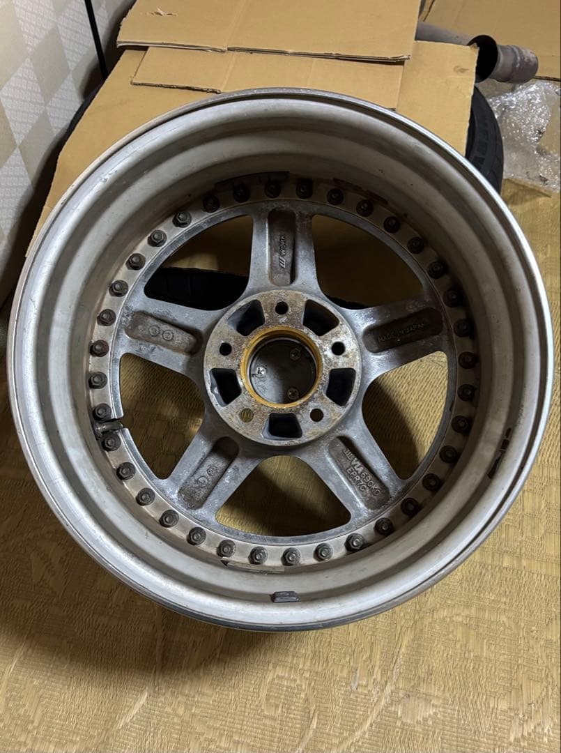 work Equip 16inch 当時もの希少角リム 8J-9 , 9J-9