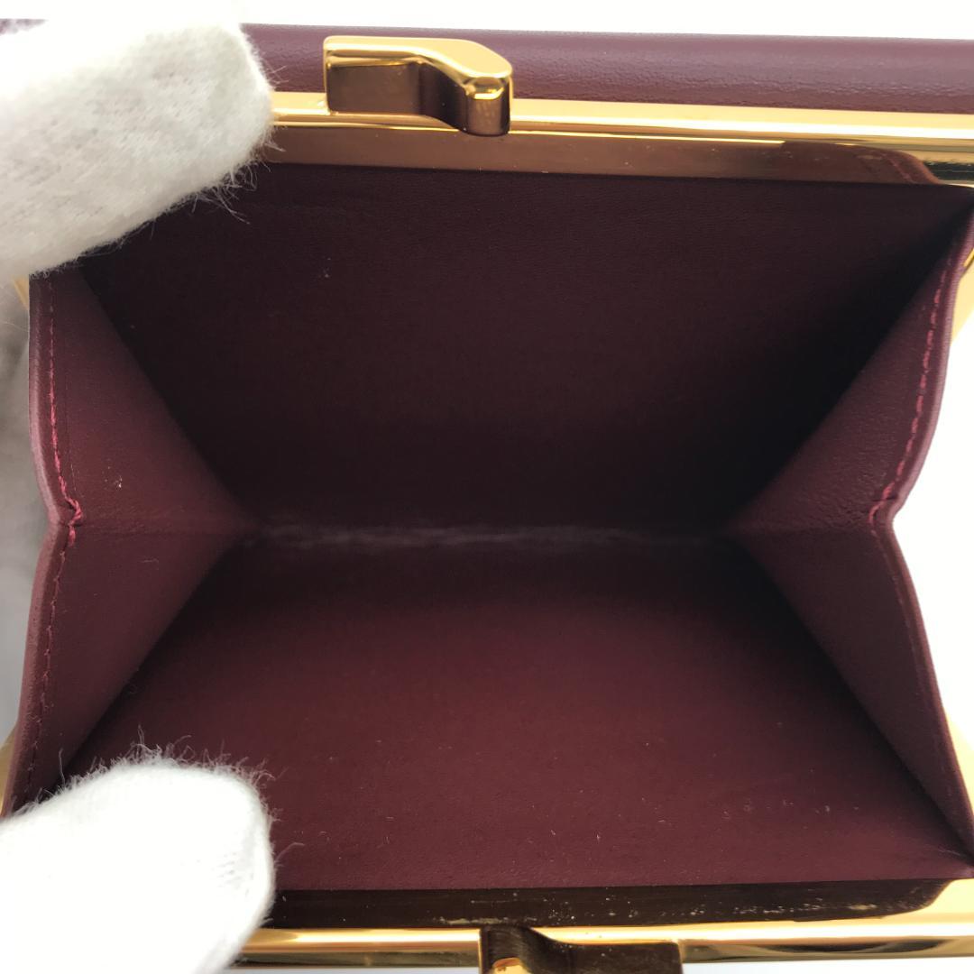 【未使用品】Cartier カルティエ マスト がま口 三つ折り 財布 レザー