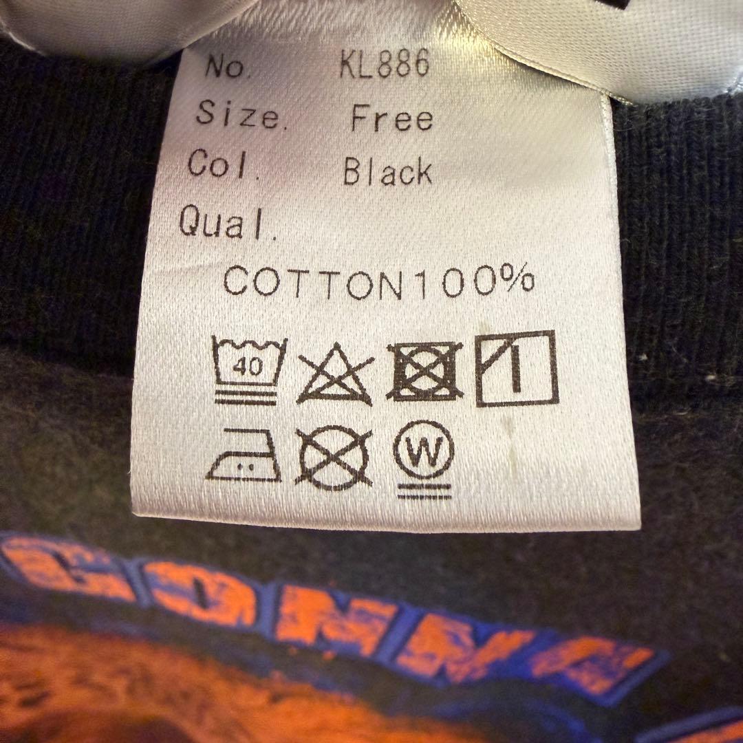 kidill キディル　tシャツ スミクロ　ダメージ　黒　プリント　半袖