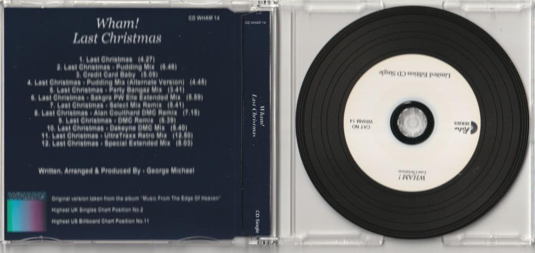 Wham　ワム　Last Christmas　リミックス 12トラック CD