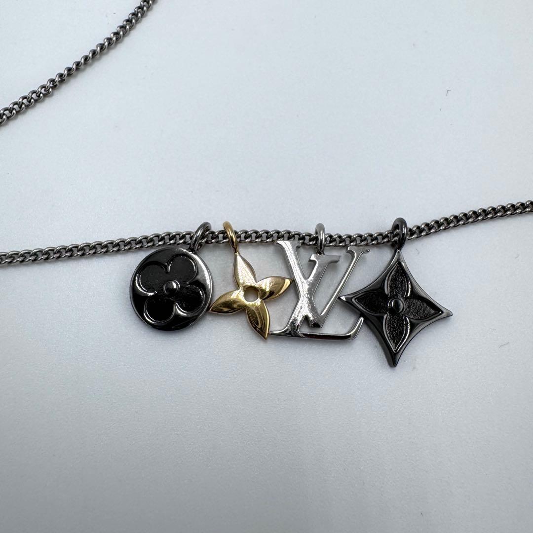 【美品】ルイヴィトン LV インスティンクト ネックレス M00521 モチーフ