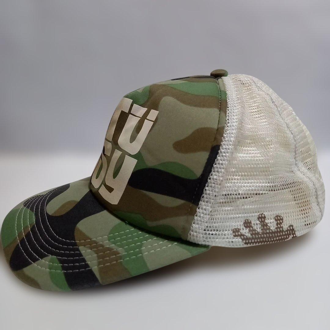 (ヴィンテージ)STUSSY 迷彩 メッシュ キャップ オールドステューシー