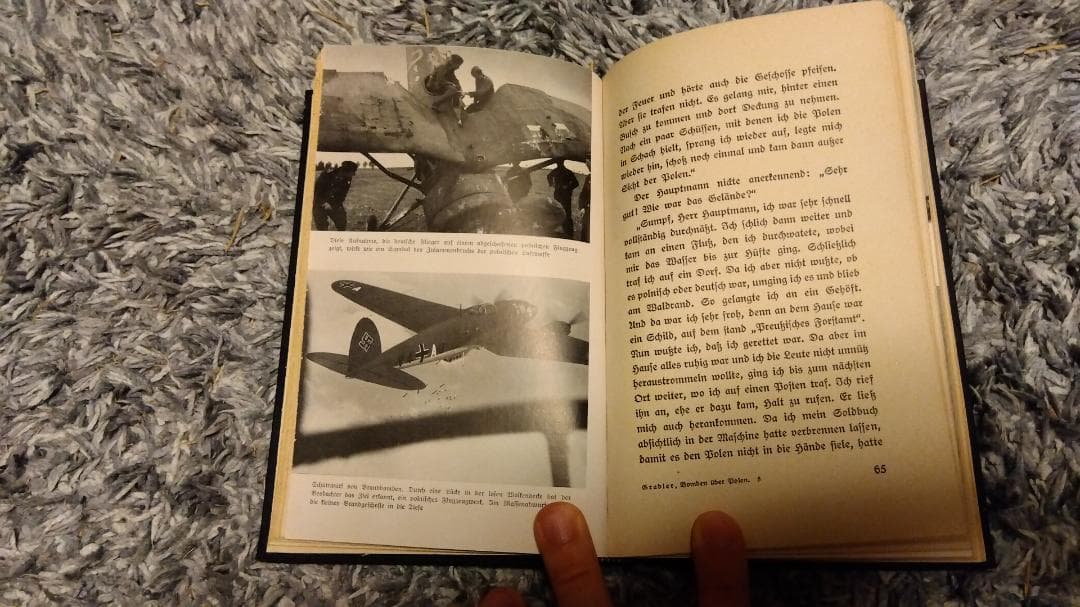 【1940年当時物】Mit Bomben und MGs über Polen