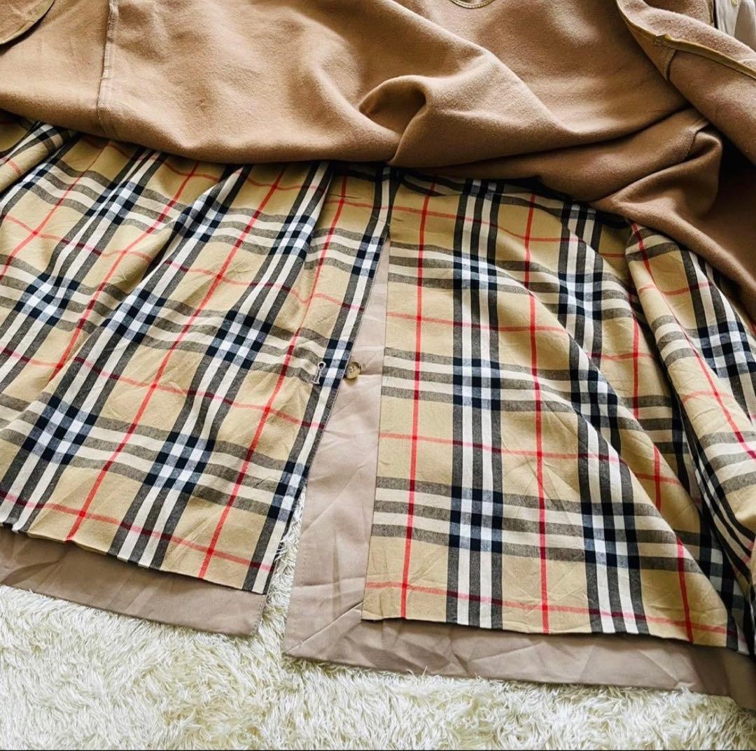 【美品】バーバリーロンドン　トレンチ　ノバチェック　ベージュ　ライナー　38