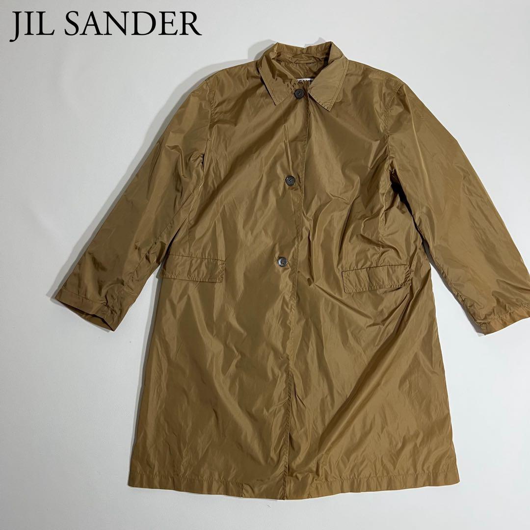 良品　JIL SANDER ジルサンダー　ナイロンコート　ロングコート　38