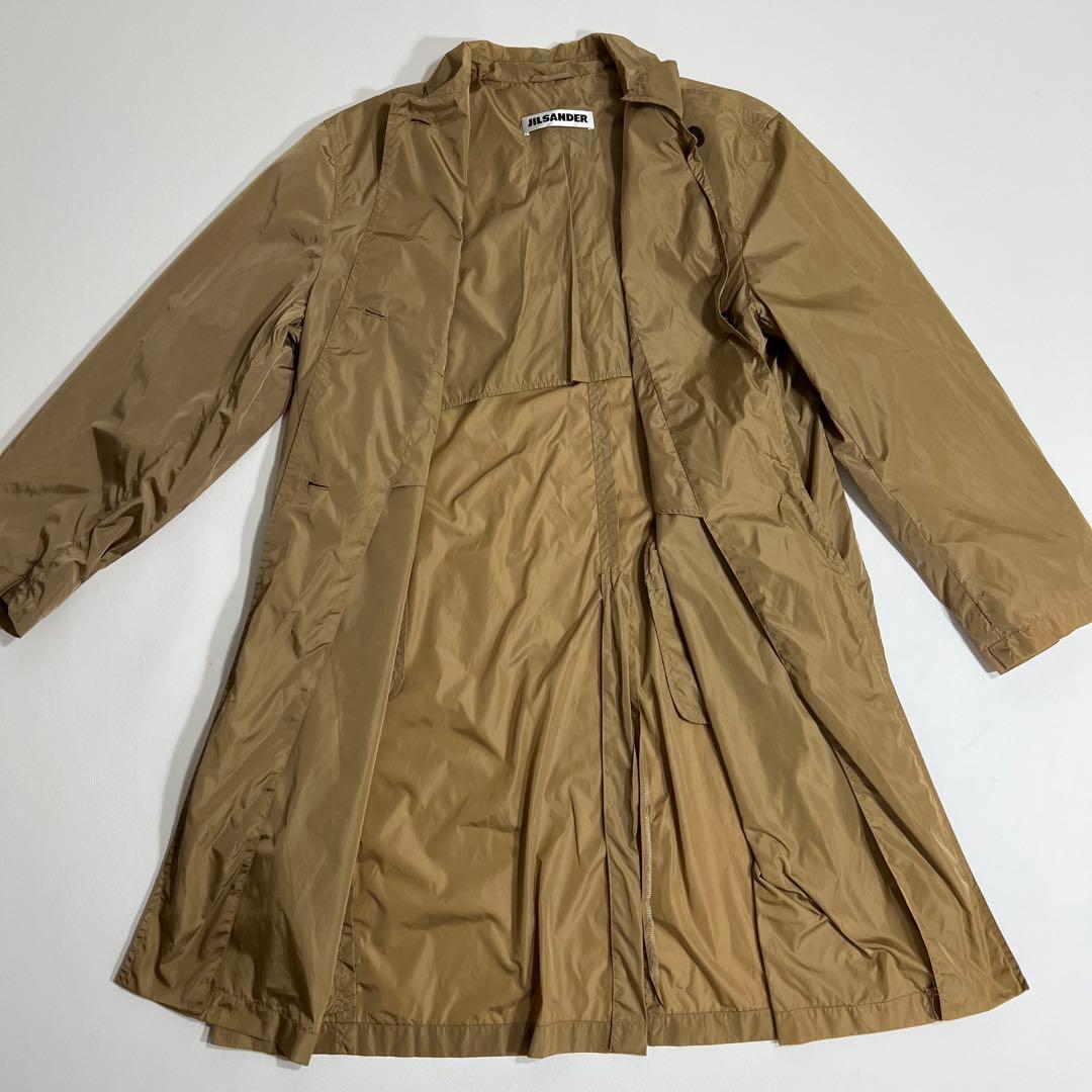 良品　JIL SANDER ジルサンダー　ナイロンコート　ロングコート　38