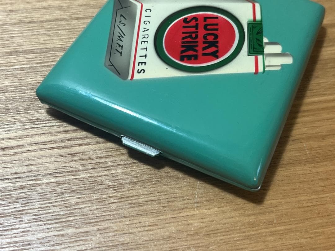 古い ラッキーストライク アルミ製 シガレットケース LUCKY STRIKE