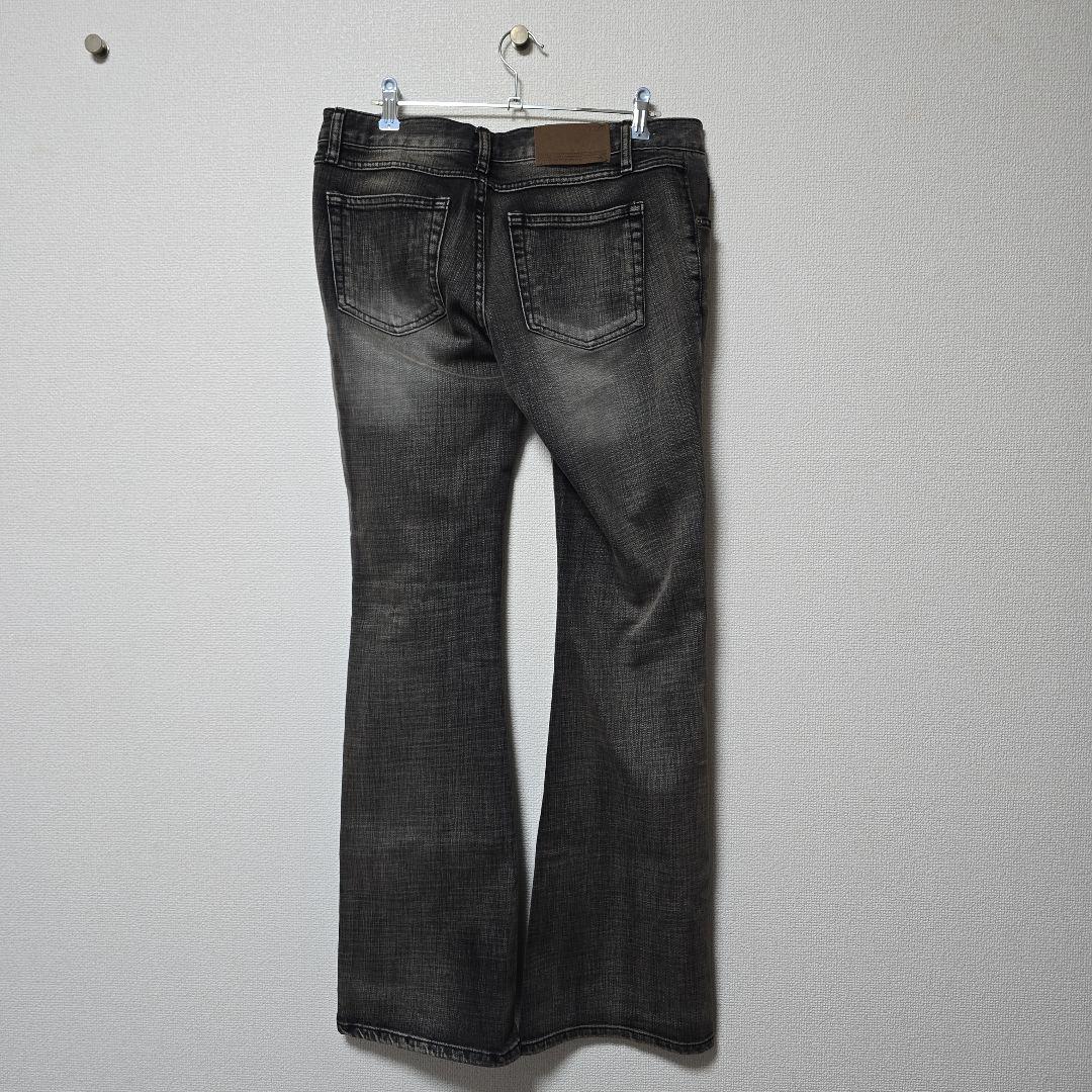 パンツ bohemseo LOW RISE BOOTS CUT PANTS, GRAY