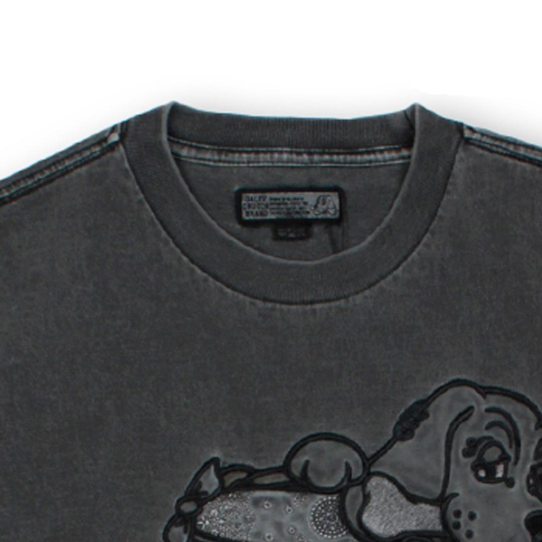 新品・SALE XL ガルフィー ムラ染め ノースリーブ Tシャツ ビッグ 黒