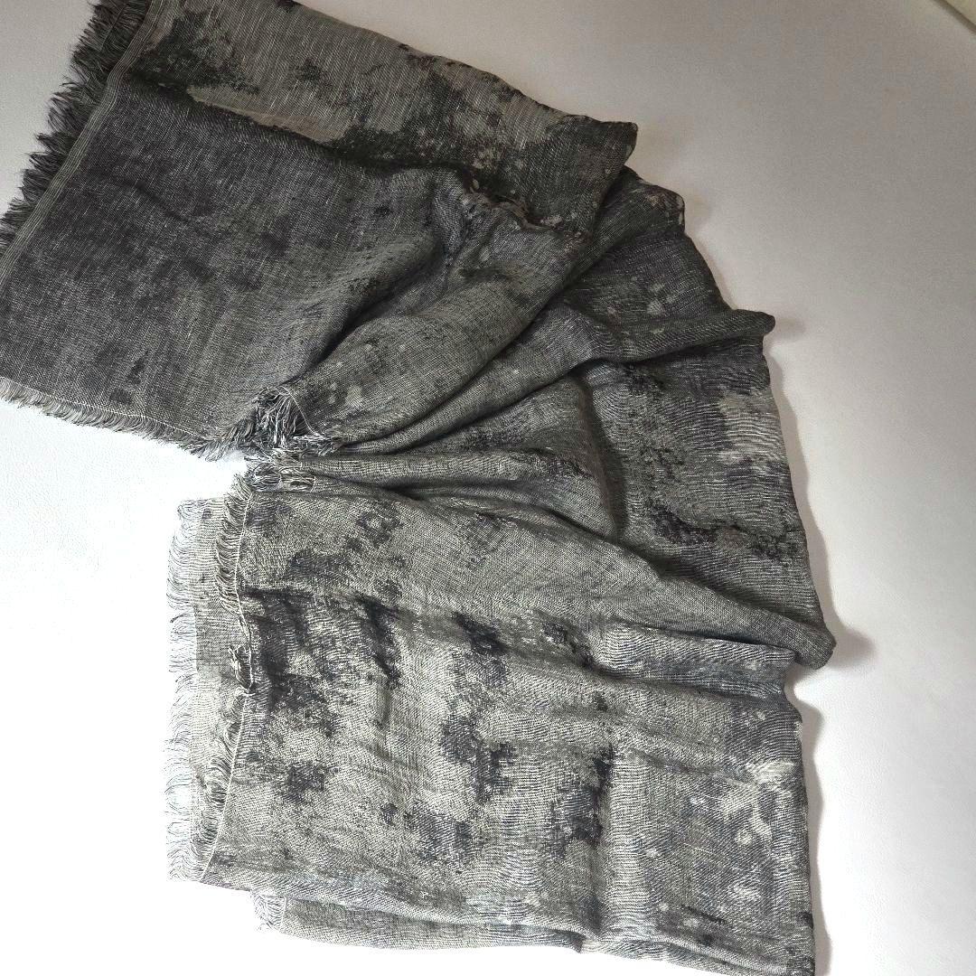【希少】KRISVANASSCHE ストール　カシミヤ　麻　ビッグサイズ