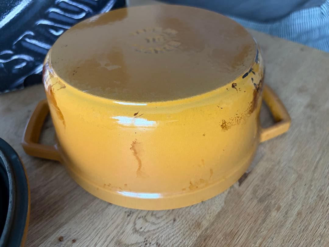 STAUB 鋳鉄製 両手鍋 18cm イエロー マスタード