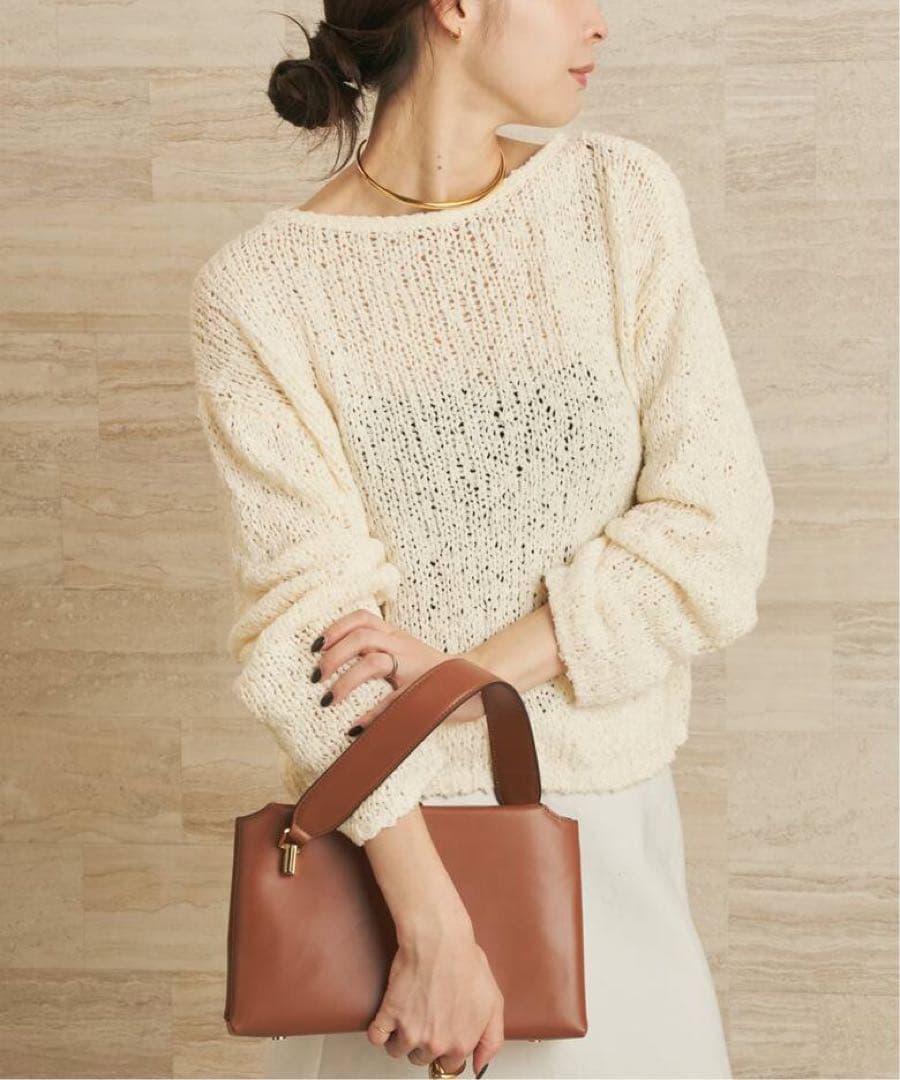 新品未使用タグ付き☆Plage Fringe yarn カーディガン